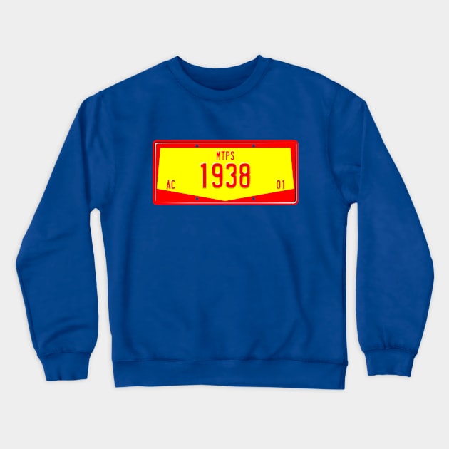 Antique Super Plate Crewneck Sweatshirt by GloopTrekker